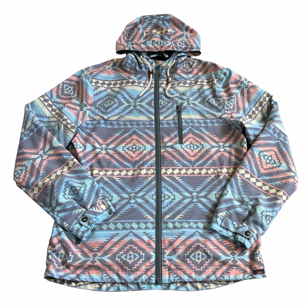 Faherty Men’s Red Rocks Full Zip Hoodie Jacket Sz M Pacific Morning Star Aztec